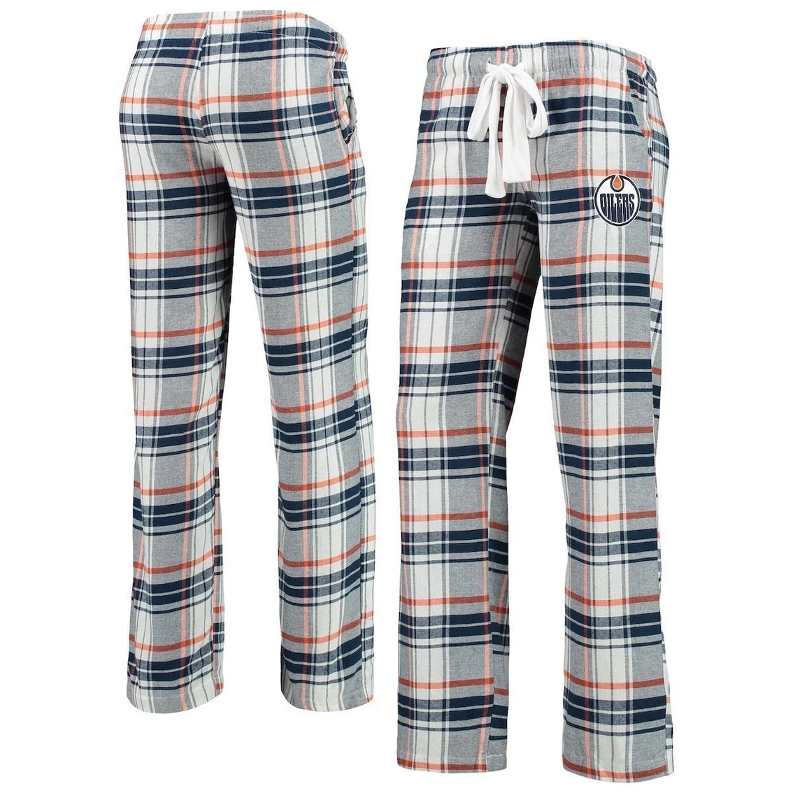 Outlet π Women's Concepts Sport Navy/Orange Edmonton Oilers Accolade Flannel Pants π