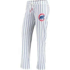 Coupon 🛒 Women's Concepts Sport White Chicago Cubs Vigor Pinstripe Sleep Pant 💯
