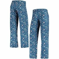 Budget βοΈ FOCO π© Women's Royal Los Angeles Dodgers Retro Print Sleep Pants π
