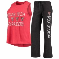 Coupon 😍 Women's Concepts Sport Red/Black Texas Tech Red Raiders Team Tank Top & Pants Sleep Set 🧨