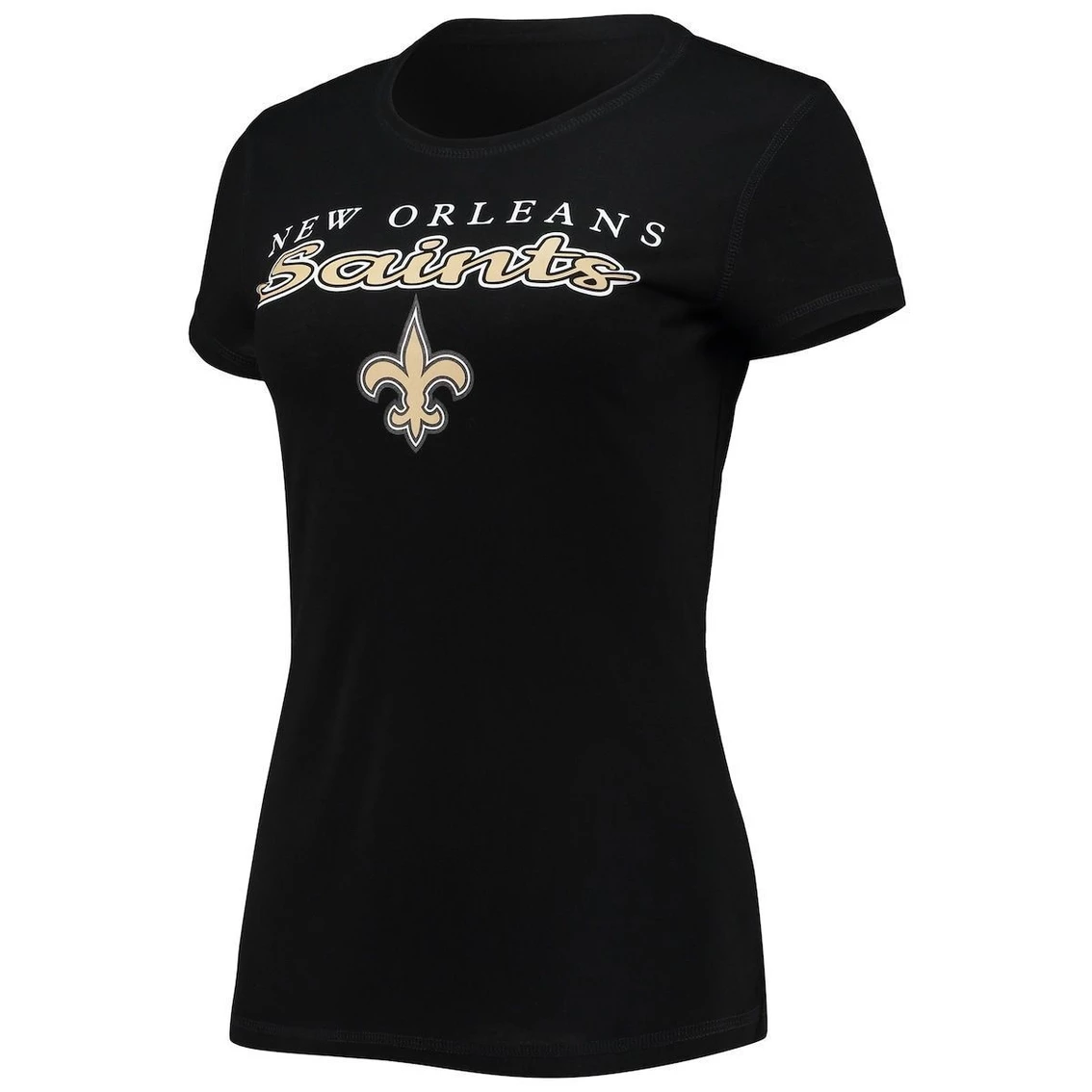 Deals π Women's Concepts Sport Black/Gold New Orleans Saints Logo T-Shirt & Pants Set β¨ - Image 3