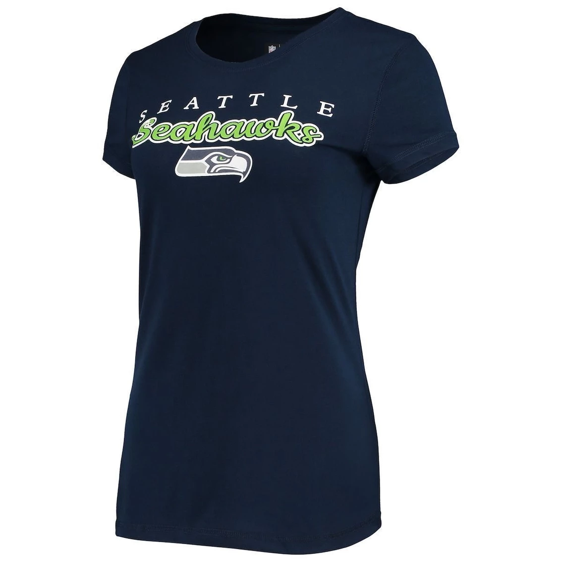 Outlet π Women's Concepts Sport College Navy/Neon Green Seattle Seahawks Logo T-Shirt & Pants Set π - Image 3