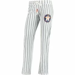 Coupon 🛒 Women's Concepts Sport White Houston Astros Vigor Pinstripe Sleep Pant ❤️