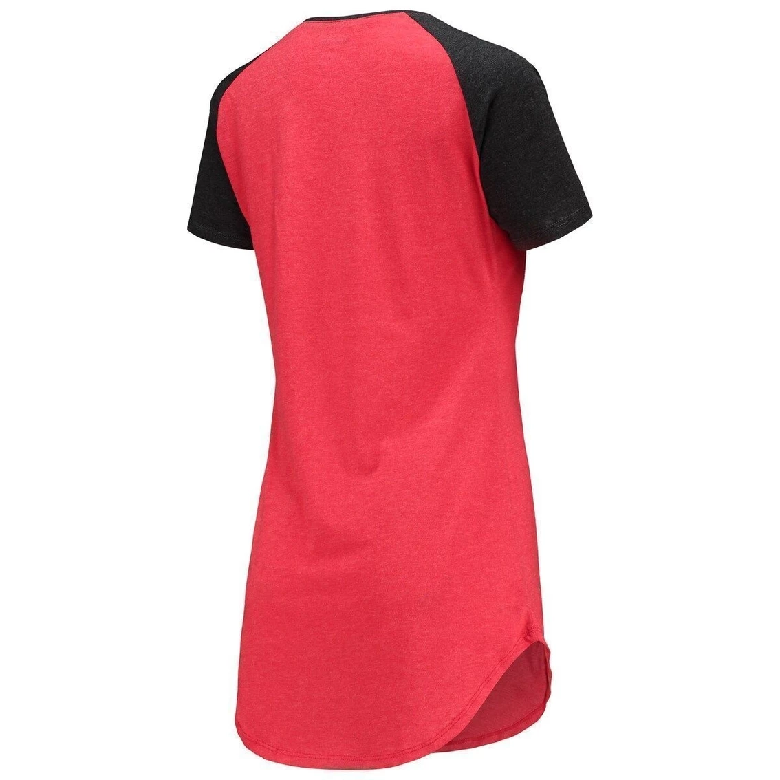 Best reviews of π Women's Concepts Sport Red/Black Georgia Bulldogs Raglan V-Neck Nightshirt π - Image 4