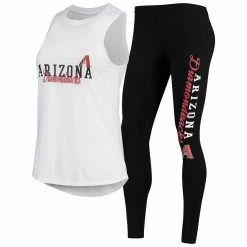 Best reviews of 🔥 Women's Concepts Sport White/Black Arizona Diamondbacks Sonata Tank Top & Leggings Set 🔥