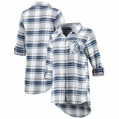 Cheap π Women's Concepts Sport Navy/Gray New York Yankees Accolade Flannel Nightshirt π―