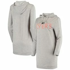 New π Women's Concepts Sport Gray Philadelphia Flyers Prodigy Hooded Nightshirt β