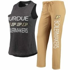 Brand new 😉 Women's Concepts Sport Gold/Black Purdue Boilermakers Tank Top & Pants Sleep Set ❤️