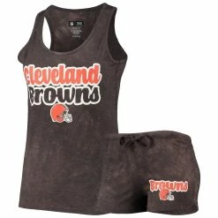 Flash Sale β¨ Women's Concepts Sport Brown Cleveland Browns Billboard Tank Top & Shorts Set π