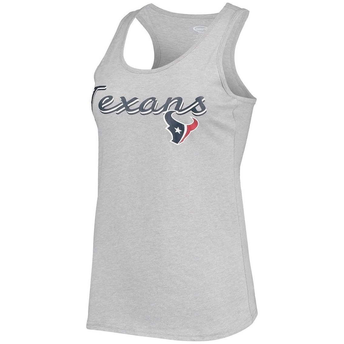 Cheap π Women's Concepts Sport Heathered Gray/Navy Houston Texans Anchor Tank Top & Shorts Sleep Set π - Image 3