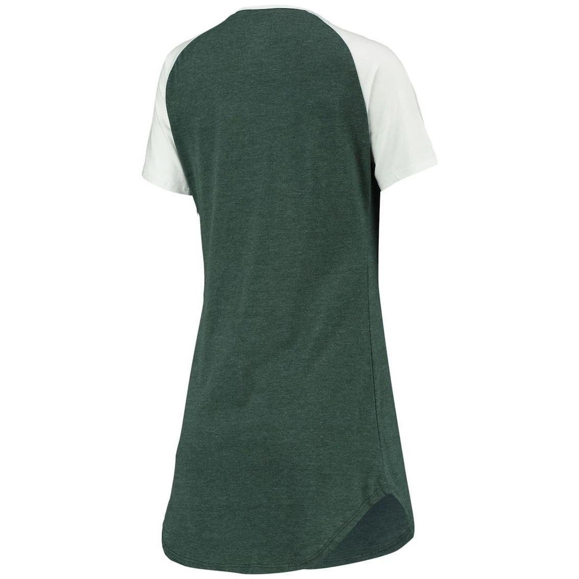 Buy π Women's Concepts Sport Green/White Michigan State Spartans Raglan V-Neck Nightshirt π - Image 4