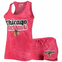 New π Women's Concepts Sport Red Chicago Blackhawks Billboard Racerback Tank Top & Shorts Set π