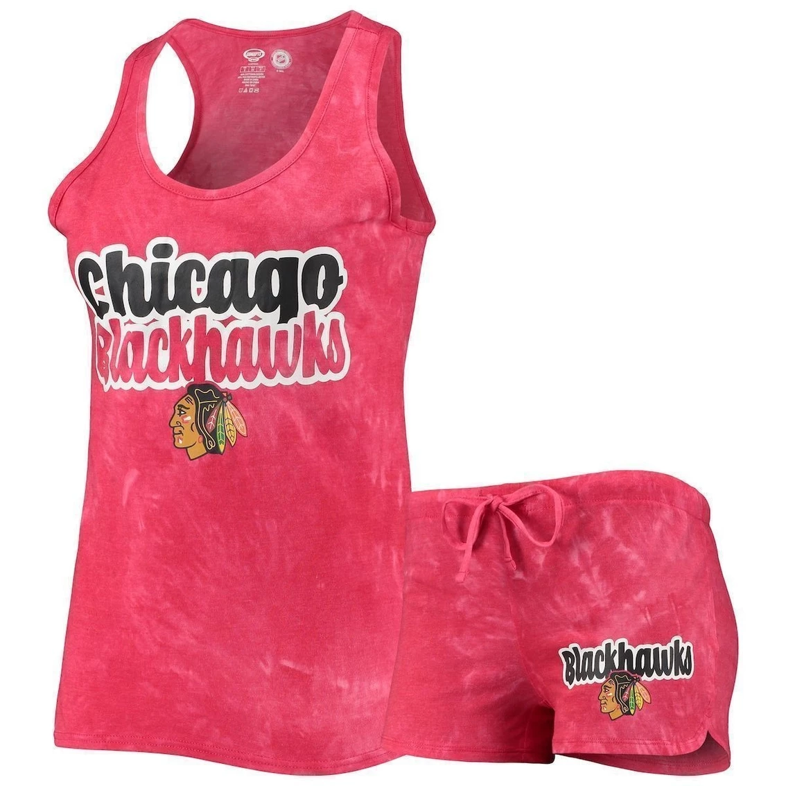 New π Women's Concepts Sport Red Chicago Blackhawks Billboard Racerback Tank Top & Shorts Set π