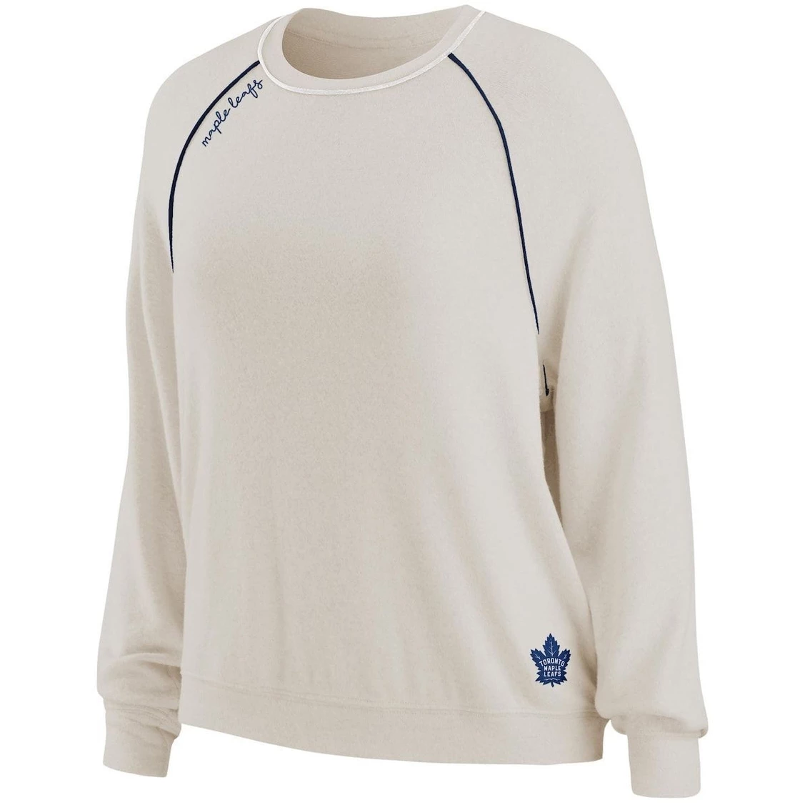 Promo π Women's WEAR By Erin Andrews Oatmeal Toronto Maple Leafs Raglan Pullover Sweatshirt & Pants Lounge Set π - Image 3