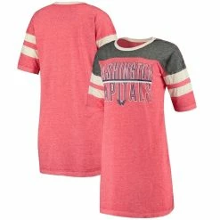 Top 10 👍 Women's Concepts Sport Heathered Red/Heathered Charcoal Washington Capitals Loyalty Nightshirt ⭐