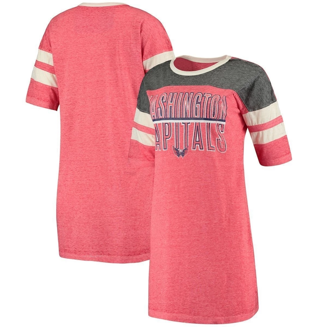 Top 10 π Women's Concepts Sport Heathered Red/Heathered Charcoal Washington Capitals Loyalty Nightshirt β