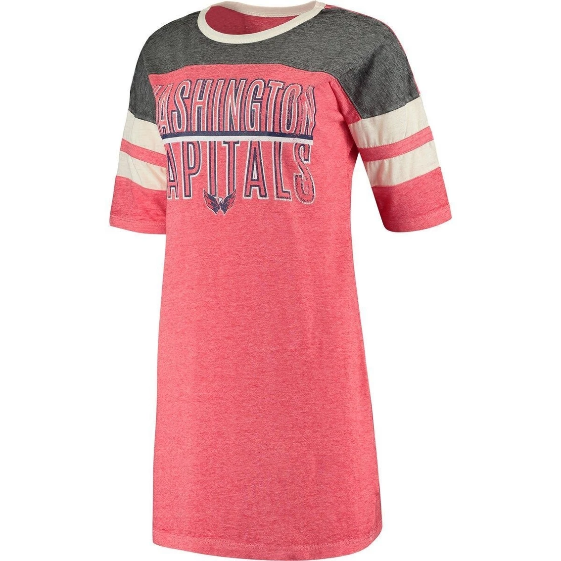 Top 10 π Women's Concepts Sport Heathered Red/Heathered Charcoal Washington Capitals Loyalty Nightshirt β - Image 3