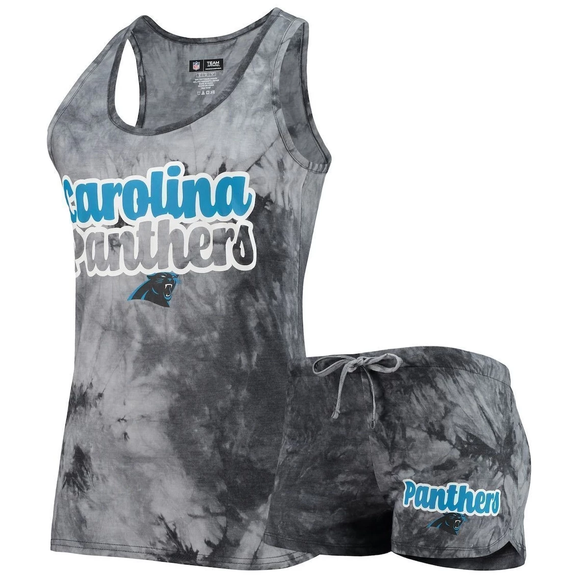 Promo π₯° Women's Concepts Sport Charcoal Carolina Panthers Billboard Tank Top & Shorts Set β¨ - Image 2