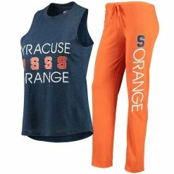 Best reviews of 🥰 Women's Concepts Sport Orange/Navy Syracuse Orange Tank Top & Pants Sleep Set ⌛
