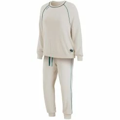 Best reviews of ⌛ Women's WEAR By Erin Andrews Oatmeal San Jose Sharks Raglan Pullover Sweatshirt & Pants Lounge Set ⌛