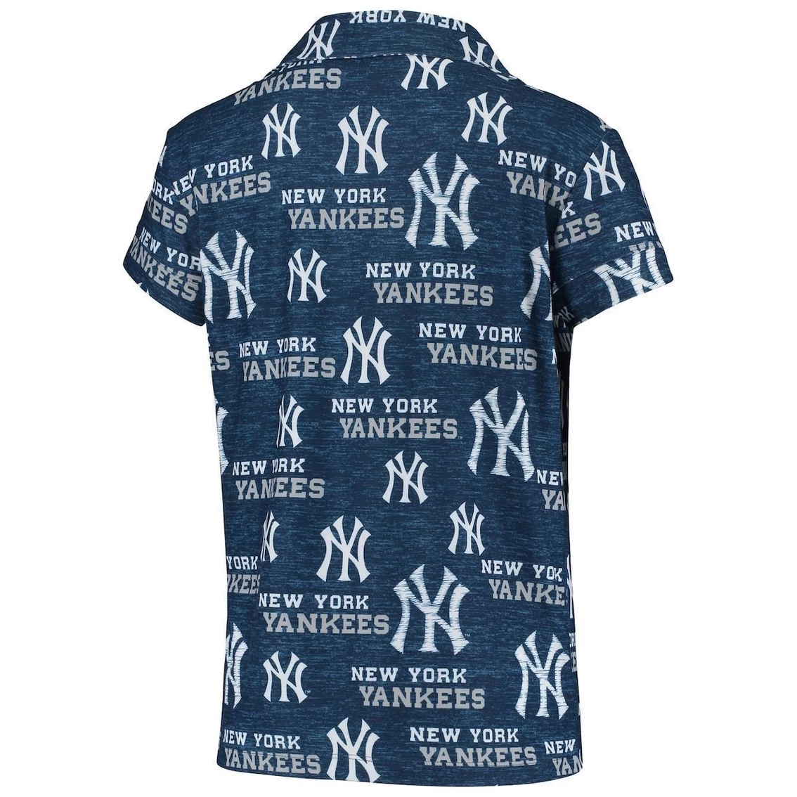 Brand new β Women's Concepts Sport Navy New York Yankees Zest Allover Print Button-Up π Shirt & Shorts Sleep Set 𧨠- Image 4