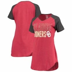 Cheapest π Women's Concepts Sport Crimson/Charcoal Oklahoma Sooners Raglan V-Neck Nightshirt π₯