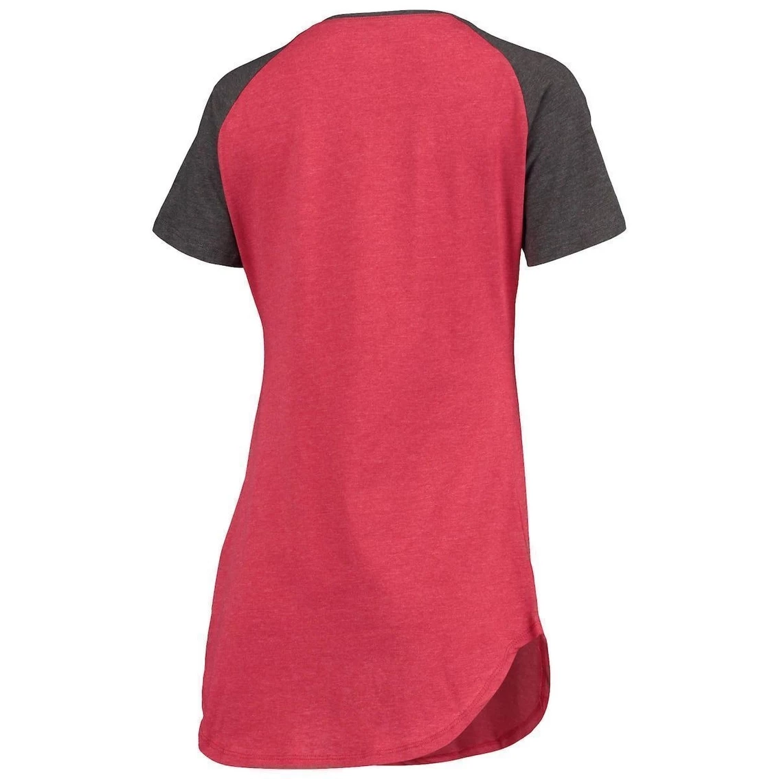 Cheapest π Women's Concepts Sport Crimson/Charcoal Oklahoma Sooners Raglan V-Neck Nightshirt π₯ - Image 4