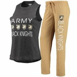 Flash Sale ✔️ Women's Concepts Sport Gold/Black Army Black Knights Tank Top & Pants Sleep Set ✔️