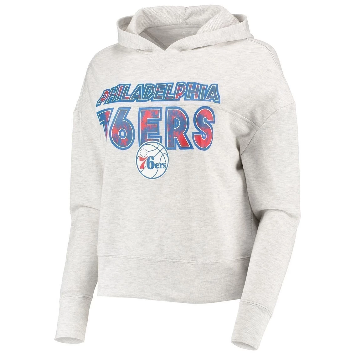 Budget π Women's Concepts Sport Cream Philadelphia 76ers Crossfield Long Sleeve Hoodie Top & Shorts Sleep Set π - Image 3
