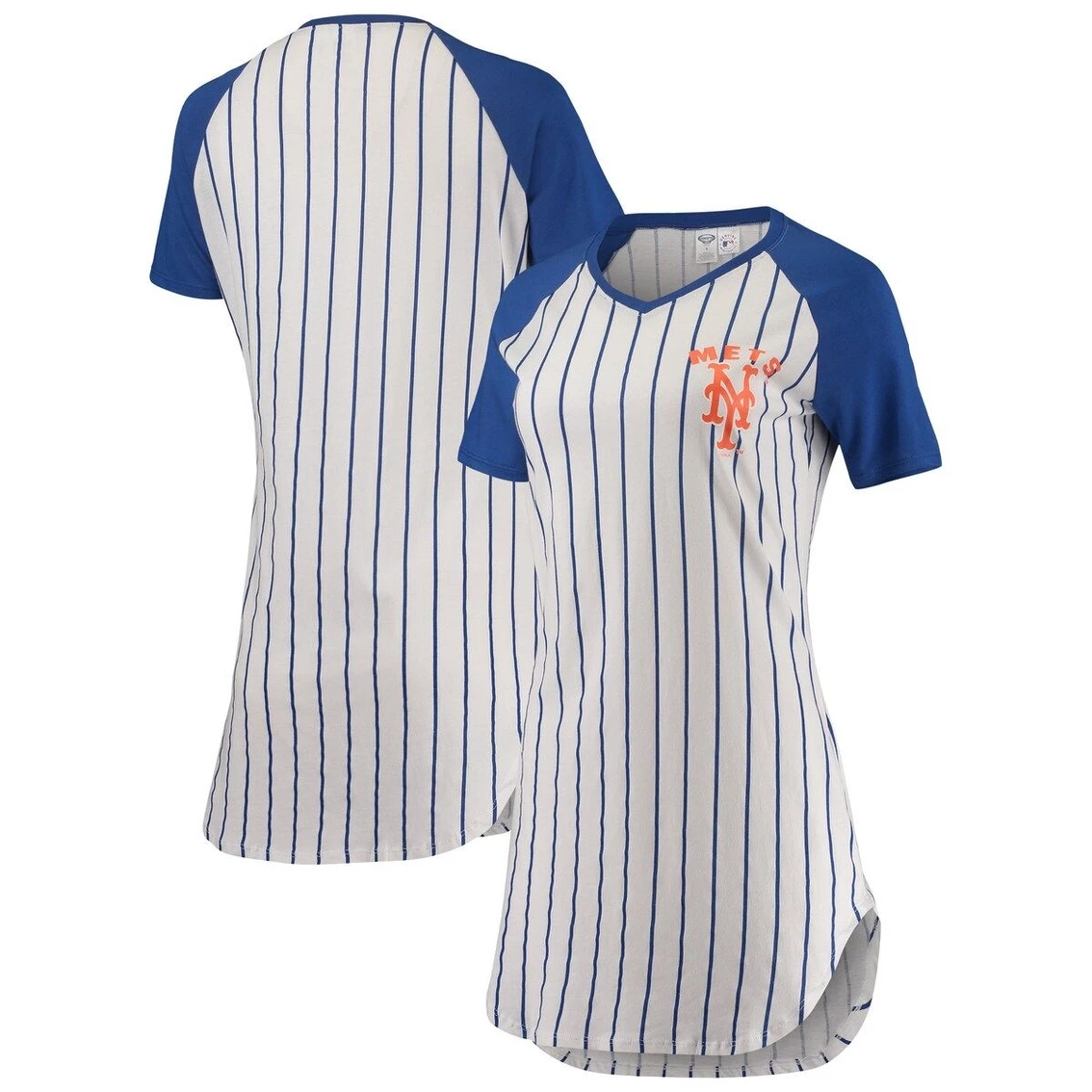 Brand new π Women's Concepts Sport White New York Mets Vigor Pinstripe Nightshirt π₯