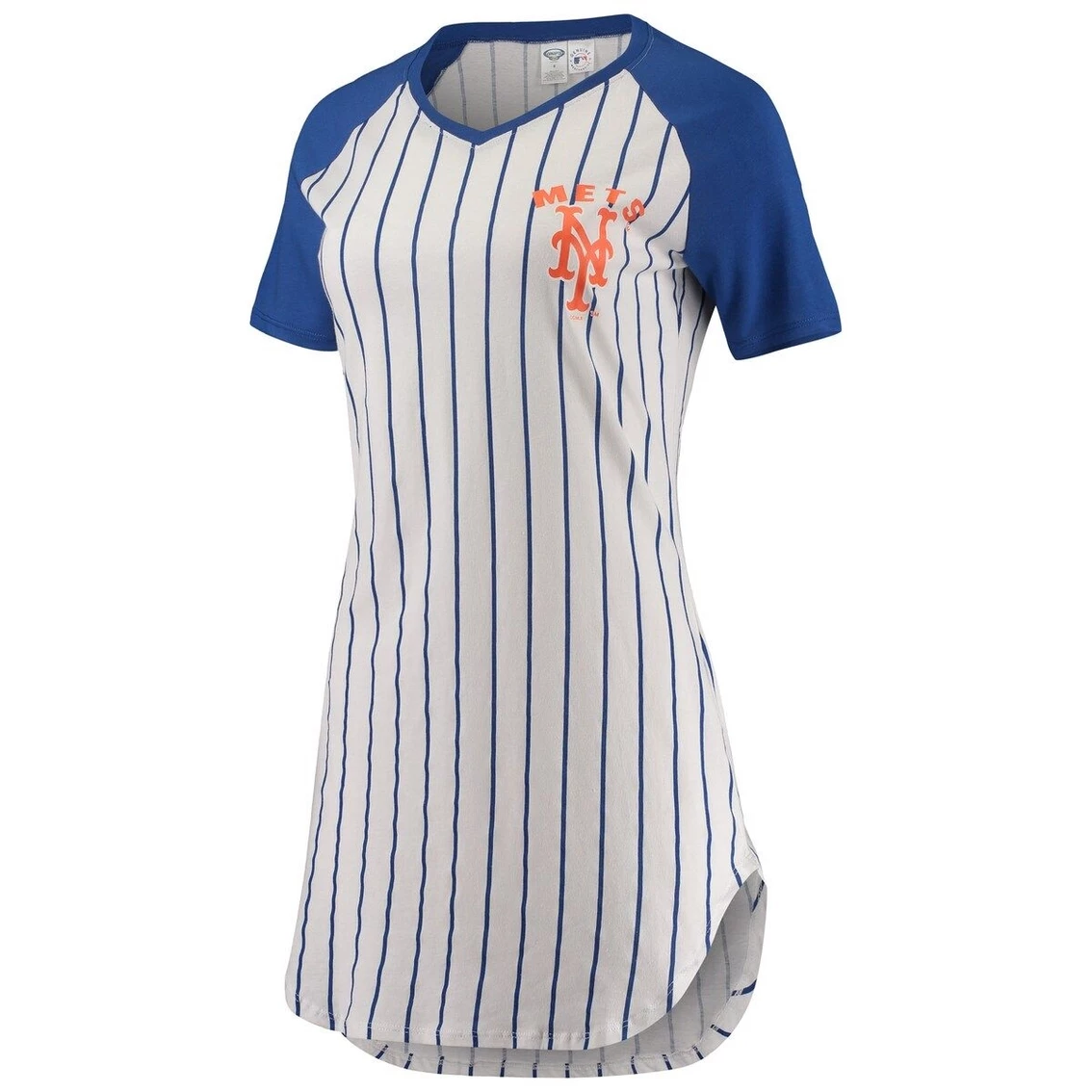 Brand new π Women's Concepts Sport White New York Mets Vigor Pinstripe Nightshirt π₯ - Image 3