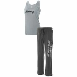 Cheap π Women's Concepts Sport Heathered Gray/Heathered Charcoal San Antonio Spurs Plus Size Tank Top & Pants Sleep Set π―