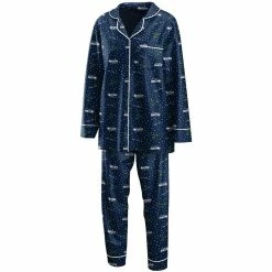 Best Pirce π Women's WEAR By Erin Andrews College Navy Seattle Seahawks Plus Size Long Sleeve Button-Up π Shirt & Pants Sleep Set β