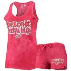 Cheapest π Women's Concepts Sport Red Detroit Red Wings Billboard Racerback Tank Top & Shorts Set π₯°