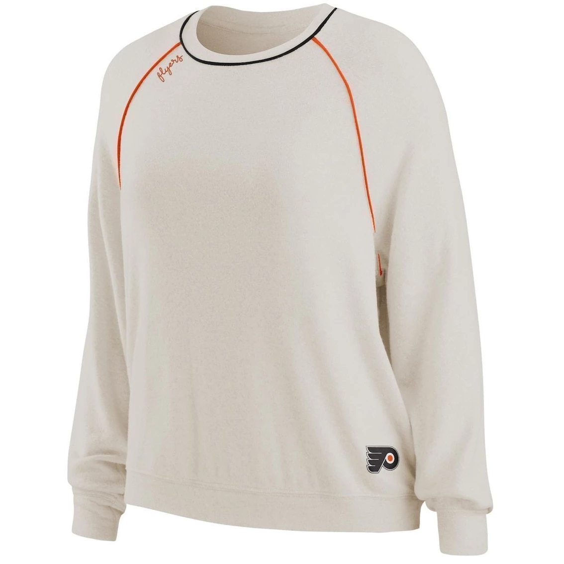 Budget π Women's WEAR By Erin Andrews Oatmeal Philadelphia Flyers Raglan Pullover Sweatshirt & Pants Lounge Set π - Image 3