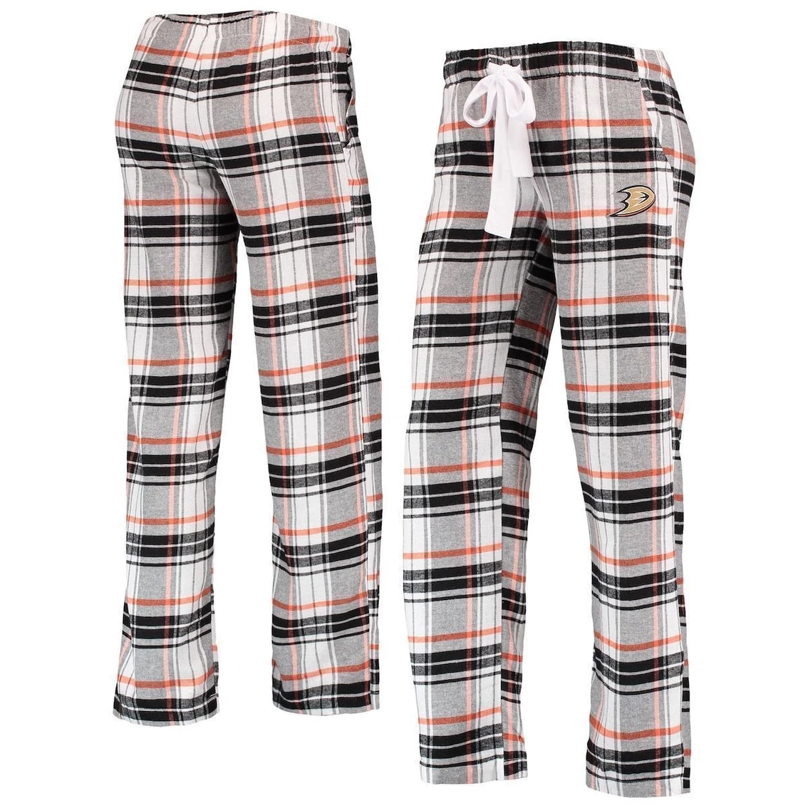 Best Sale π― Women's Concepts Sport Black/Orange Anaheim Ducks Accolade Flannel Pants π - Image 2