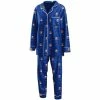Cheap 🥰 Women's WEAR By Erin Andrews Royal New York Islanders Long Sleeve Button-Up 👚 Shirt & Pants Sleep Set 🌟