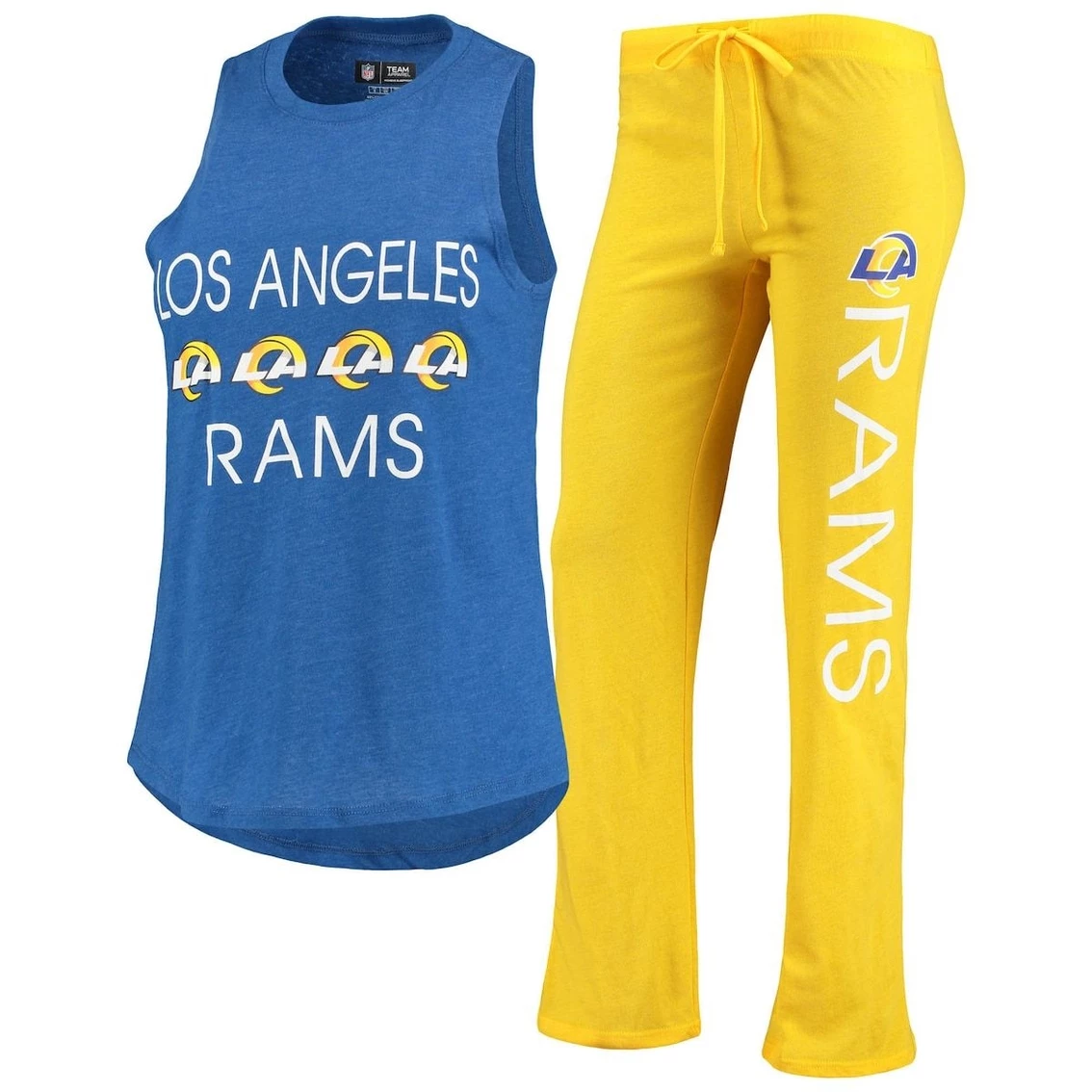Cheap π₯° Women's Concepts Sport Gold/Royal Los Angeles Rams Muscle Tank Top & Pants Sleep Set β¨ - Image 2