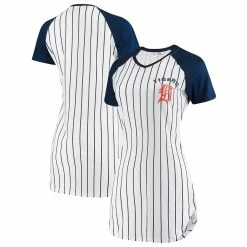 Cheap π Women's Concepts Sport White Detroit Tigers Vigor Pinstripe Nightshirt π
