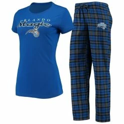 Cheap π Women's Concepts Sport Blue/Black Orlando Magic Lodge T-Shirt And Pants Sleep Set π₯°