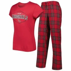 Best reviews of 😀 Women's Concepts Sport Cardinal/Black Arizona Cardinals Badge T-Shirt & Pants Sleep Set 🌟