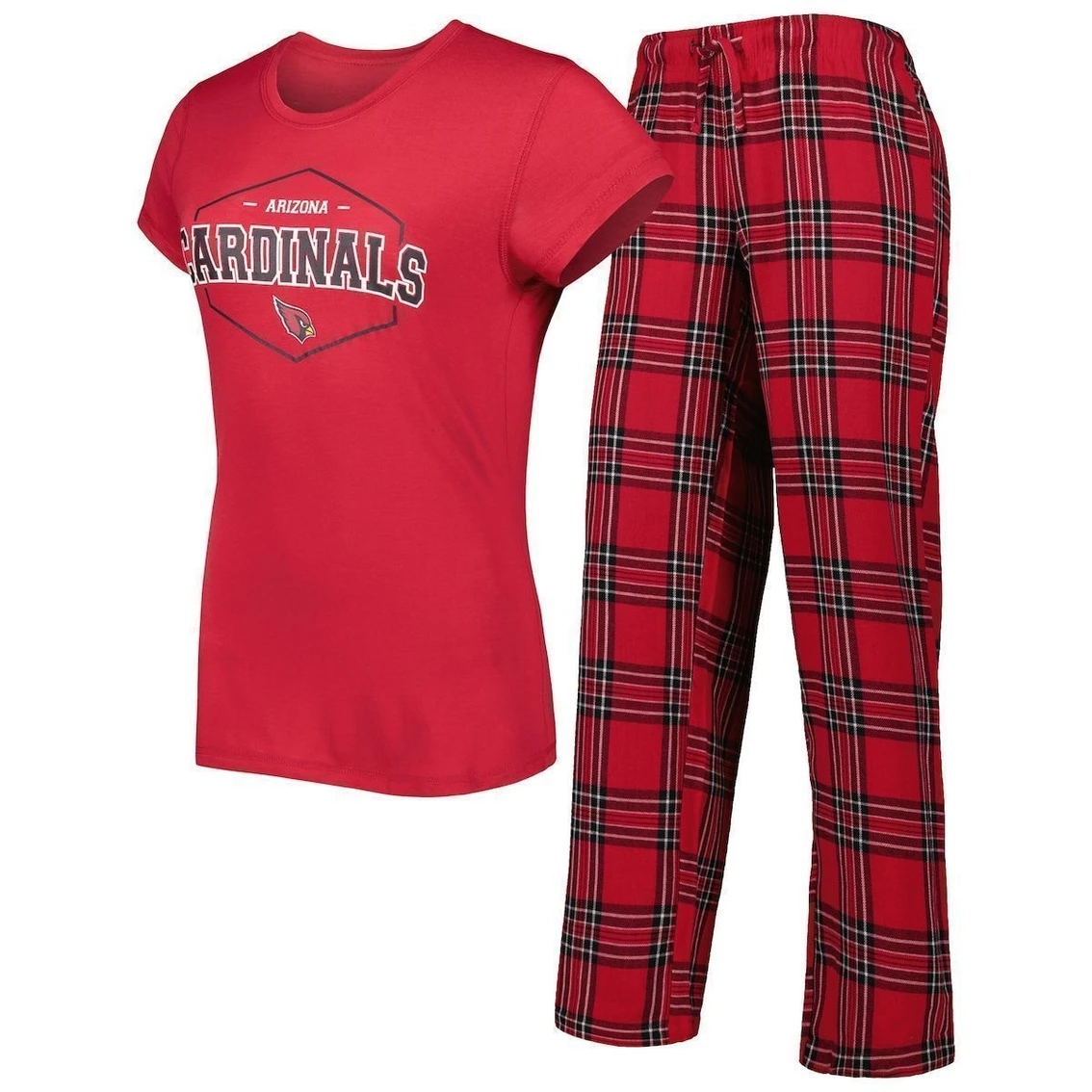 Best reviews of π Women's Concepts Sport Cardinal/Black Arizona Cardinals Badge T-Shirt & Pants Sleep Set π - Image 2