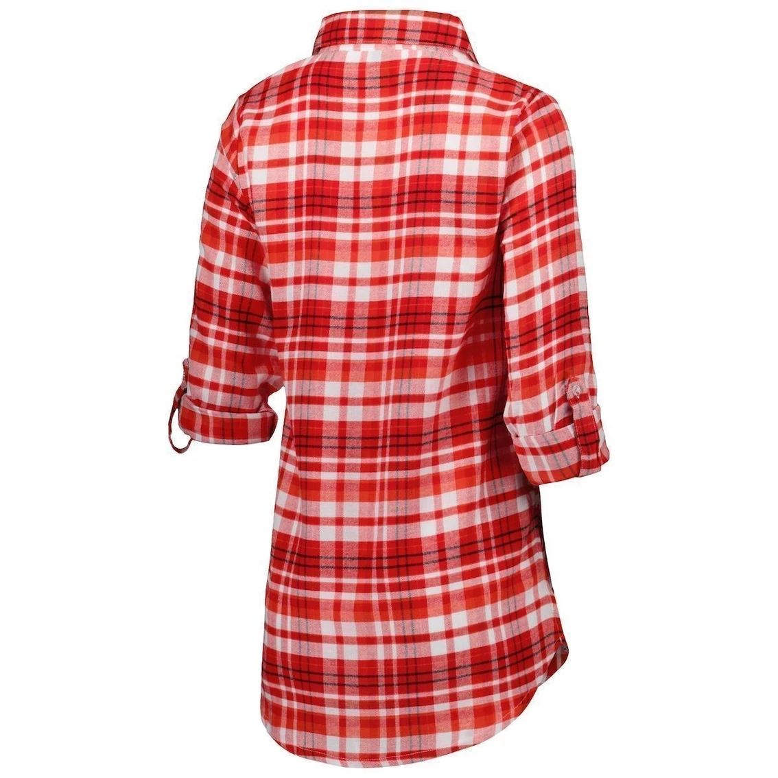 Best reviews of π Women's Concepts Sport Red/Black Tampa Bay Buccaneers Mainstay Flannel Full-Button Long Sleeve Nightshirt βοΈ - Image 4