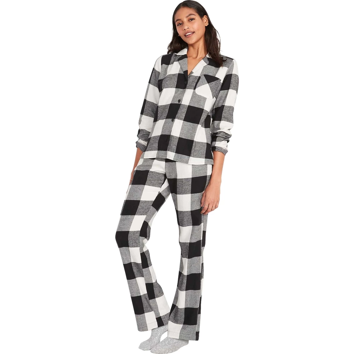 Budget π Old Navy Printed Flannel Pajama Set π - Image 2