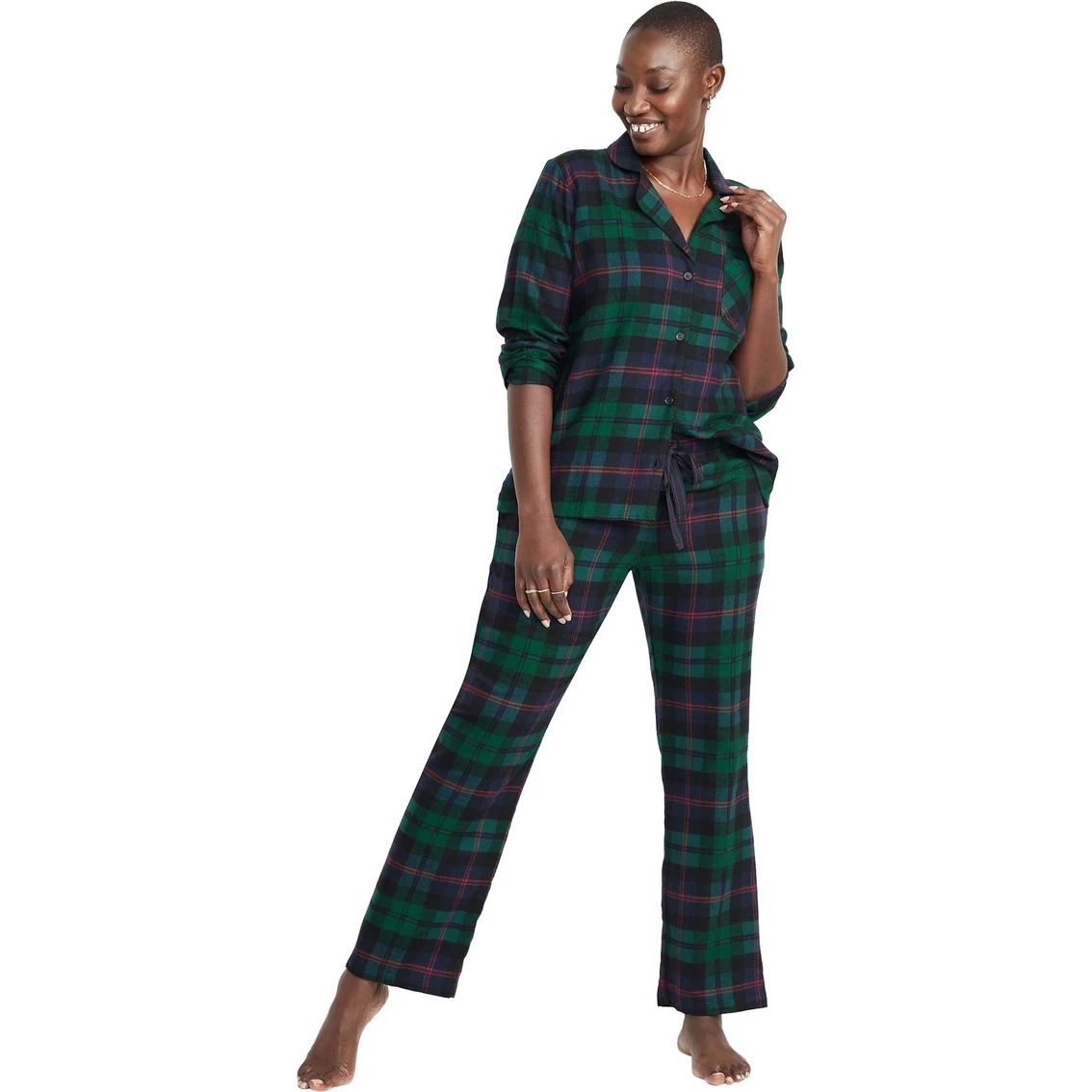 Budget π Old Navy Printed Flannel Pajama Set π - Image 3