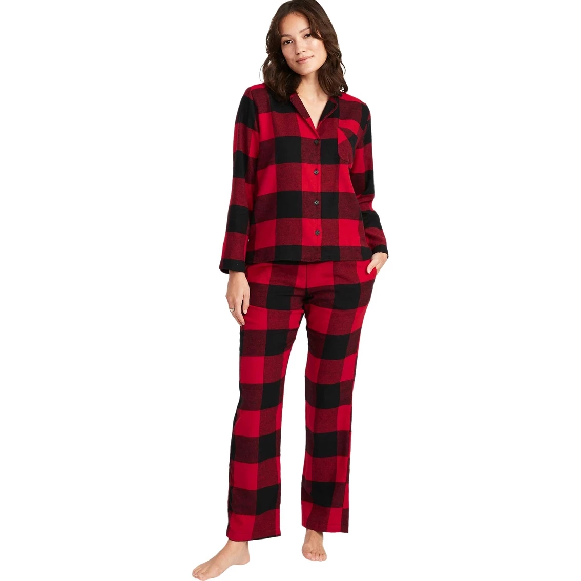 Budget π Old Navy Printed Flannel Pajama Set π - Image 4