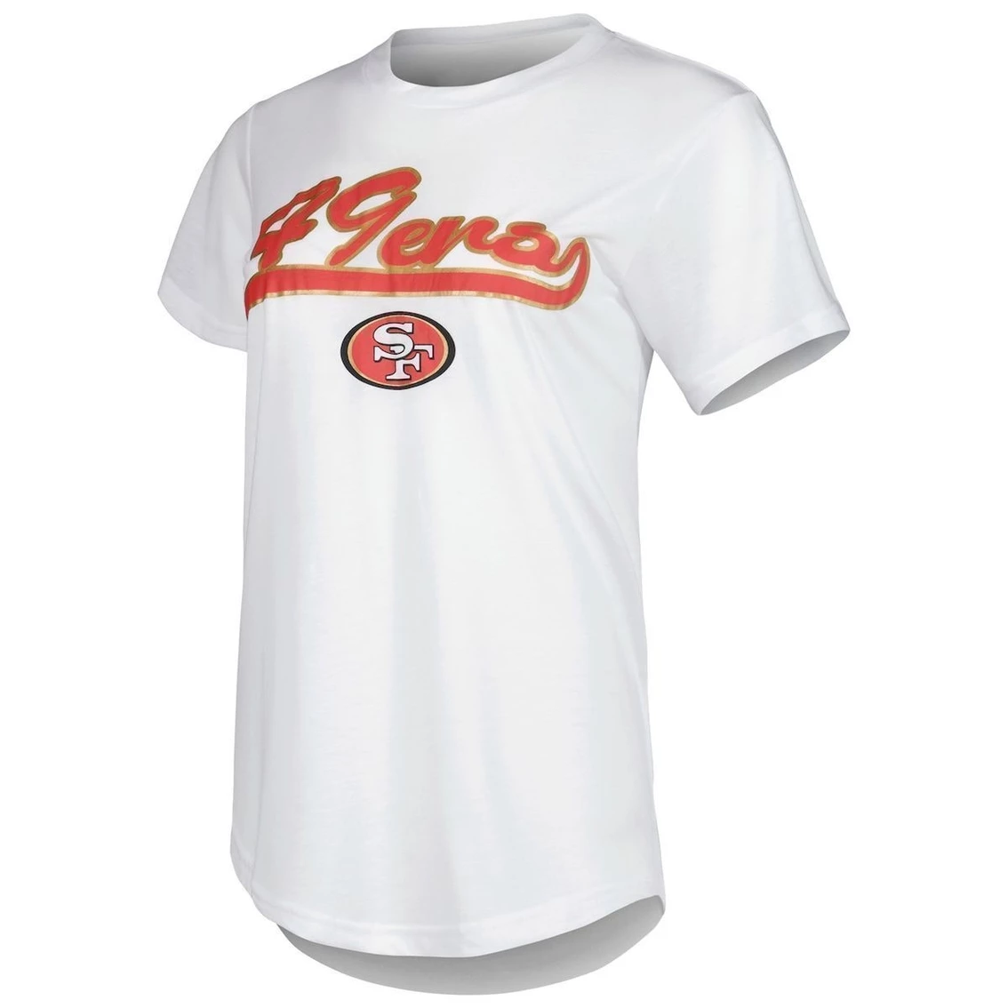 Best Sale β¨ Women's Concepts Sport White/Charcoal San Francisco 49ers Sonata T-Shirt & Leggings Sleep Set π - Image 3