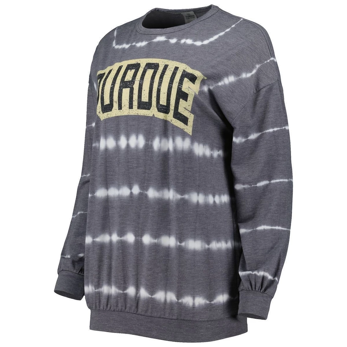 Coupon β¨ Women's Gameday Couture Gray Purdue Boilermakers All About Stripes Tri-Blend Long Sleeve T-Shirt & Shorts Set π - Image 3