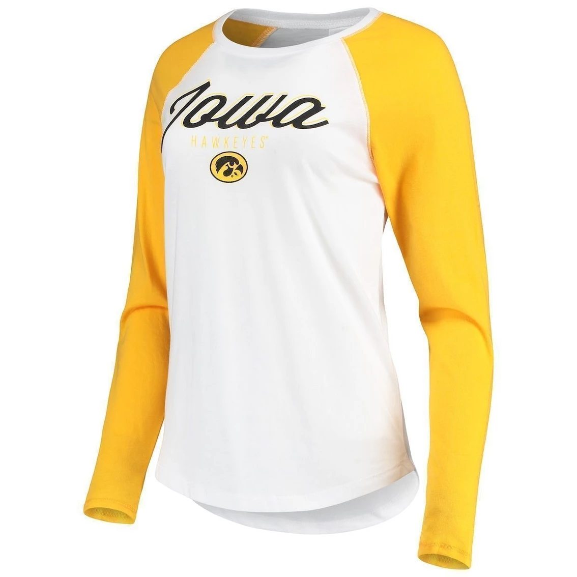 Budget π Women's ZooZatz White/Black Iowa Hawkeyes Raglan Long Sleeve T-Shirt & Leggings Sleep Set π₯ - Image 3