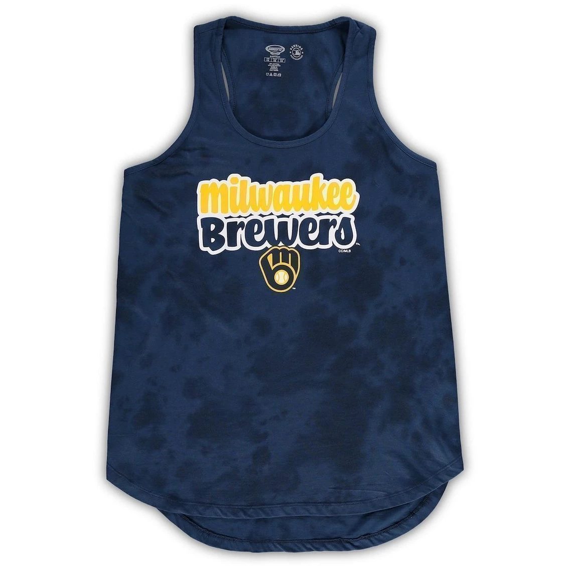 Discount β¨ Women's Concepts Sport Navy Milwaukee Brewers Plus Size Cloud Tank Top & Shorts Sleep Set π - Image 3